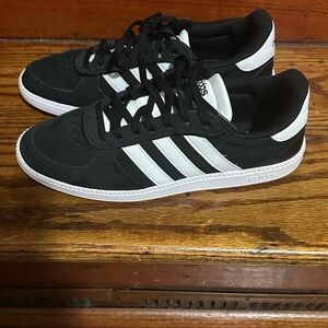 Adidas Women's Black and White Sneakers